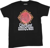 The Last Unicorn New Adult T-shirt Red Bull Diamond Over Logo S