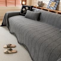 Herringbone All-Inclusive Chenille Solid Sofa Towel Anti Cat Scratch Sofa Cover Multifunctional Couch Blanket For Four Seasons 180x130cm