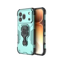 For Honor 600 Pro dėklas Telefono stovas Apsauga Honor 600 Pro dangtelis Atsparus smūgiams TPU PC šarvai Magnetinis piršto žiedas Dėklas Honor 600 Pro Honor 600 žalia