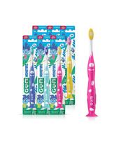 Monsters Eye Children's Toothbrush (Ages 7-9) 4-Pack