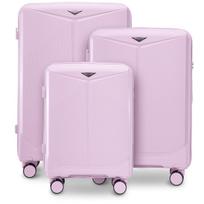 Komplet 3 Walizek Wings Cockatiel Polipropylen White Pink