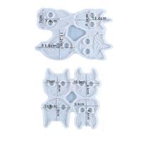 Self Defense Cat Keychain Silicone Mold White Diy Four Knuckles Epoxy Resin Mold white
