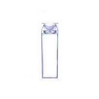 500ml/1000ml Milk Carton Water Bottle Transparent Plastic Portable Clear Box for Juice Tea Bottles Milk Bottles Drinking Cup 500ML