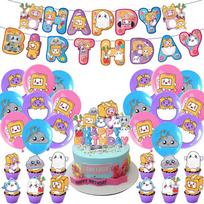 32x L-a-n-k-y-b-o-x Birthday Decorations Includes Banner, Balloons, Cake Toppers