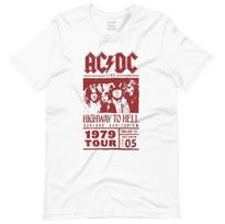 80-ųjų Punk ACDC Amerikietiškas Vintage Aukštos Gatvės Vintage Vasariniai Vyriški ir Moteriški Trumpomis Rankovėmis Marškinėliai#Spalva S juoda