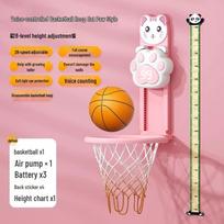Kids' Height Jump Trainer with Detachable Basketball Hoop