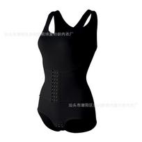 One-Piece Shaper: Body-Sculpting, Triangle-Buttoned, Seamless, Tummy-Tucking, Slimming Bodysuit XXL juoda