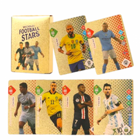 Futbolo kortelių rinkinys - World Football Stars - Golden Edition 55vnt.