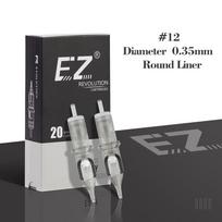 ECN2  EZ Revolution Cartridge Tattoo Needles #12 0.35mm Round Liner RC1201RL RC1203RL RC1205RL RC1207RL RC1209RL 11/14/18RL 20 pcs/lot RC1201RL 0.35mm