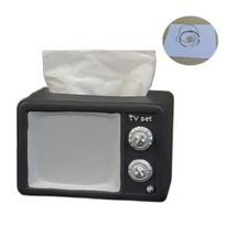 Anti Drop Vintage TV Tissue Box Ornament Collectible Vintage TV Model Toy  Home Decoration juoda