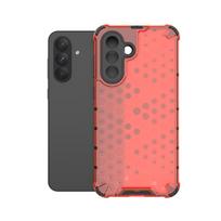 Honeycomb Shockproof For Samsung Galaxy A56 Case Armor Capa Samsung A56 Cover TPU Translucent Protector Cover Galaxy A56 5G Case For Galaxy A56 5G raudona