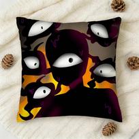 R-Roblox D-Doors Double-Sided Printed Square Decorative Cushion Cover For Sofa Living Room Home Decor Peach skin 18*18(CM)-1Pcs