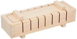 Yamako Wooden Pressed Sushi Five Pieces BSS22 Mold, (Natural Wood)