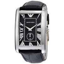 Emporio Armani AR1604 Stačiakampis Juodas Ciferblatas Vyriškas Laikrodis 40mm juoda