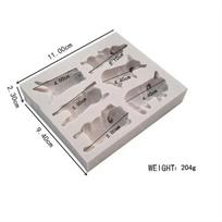 Sleeping Dog Silicone Mold Fondant Cake Decorating Tools Chocolate Mold 3D Dog Corgi Bulldog Animal Food-grade 1 pcs white