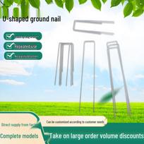 U formos cinkuoti žemės kuolai vejai, apsaugai nuo vabzdžių, mulčiavimui ir lauko palapinėms Diameter 2.5mm, Length 10cm, Width 4cm