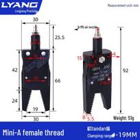 Pneumatiniai mini griebtuvai: A/B/C/E robotų rankos griebtuvai įpurškimo liejimui (J1060/J1080). Mini-A Female Thread