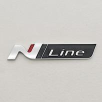 CMMR4 3D ABS raidės Logotipas N Line Emblema Automobilio ženklelis Galinės bagažinės Sparno lipdukas Hyundai i20 i30 Kona Elantra Tucson Nline priedams