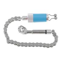 Stainless Steel Fishing Swinger Chain Carp Indicator Ring Bell Bite Alarm mėlyna