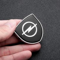 For Opel OPC Astra K Vectra Corsa Zafira Insignia Mokka Metal Car Body Trunk Side Fender Shield Badge Sticker Auto Accessories juoda