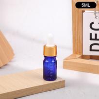 5ml-100ml Blue Glass Dropper Bottle With Scale Reagent Eye Drop Aromatherapy Liquid Refillable Travel Container