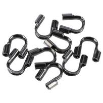50/100PCS 4.5x4mm Wire Protectors Wire Guard Guardian Protectors Loops U Shape Accessories Clasps Connector for Jewelry Making 50 PCS