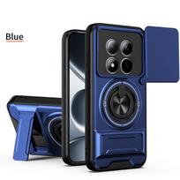 For Redmi Note 15 Pro 4G 5G Case Xiaomi Redmi Note 15 Case Shockproof Slide Lens Armor Cover For Redmi Note 15 Pro Plus 5G Case For Note 15 4G mėlyna