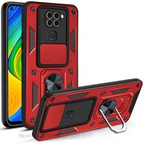 For Redmi Note 9 Case Armor Shockproof Slide Lens Protector Phone Cover For Xiaomi Redmi Note 9 Case Coque Fundas Shell Redmi Note 9 juoda