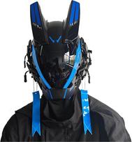 Men's punk mask, children's LED mask, futuristic punk technical suit, role-playing Halloween party music festival accessories