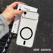 Case for iPhone X/XS Viral Change to 17 Magnetic Split Leather Back Big Lens Protector Cover iPhone XR white