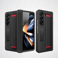 For Samsung Galaxy Z Fold 7 6 5 4 Case Wrist Strap Bracket Leather Strap Hinge With Tempered Film Folding Shockproof Cover Opp Bag&For Samsung Galaxy Z Fold 5 5G 7.6"