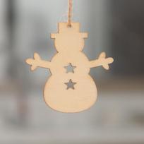 Kalėdiniai papuošalai Mediniai Kalėdų eglutės papuošalai Kabantys namuose Pakabinami daiktai 10 vnt. Snowman