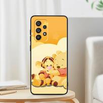 Winnie Pooh Cute Anime For Samsung A53 A52 A33 A32 A51 A71 A21S A13 A73 A50 A22 A23 A03 A72 A54 A12 5G Black Funda Phone Case Samsung A52 5G