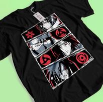 Kakashi T-Shirt Naruto Tshirt Obito Shirt Madara Sasuke Rin Itachi Uchiha Madara 4XL