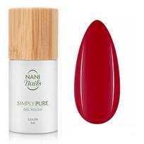 NaniNails Simly Pure gelinis nagų lakas, stingstantis UV / LED lempos šviesoje atspalvis Dark Rose 5 ml