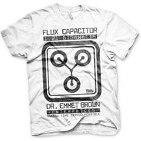 Back To The Future Officially Licensed Flux Capacitor Mens T-Shirt S balta