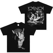 Tribute Eminem Hip Hop American Short Sleeve TShirt Rap Eminem Hiphop Loose Cotton S