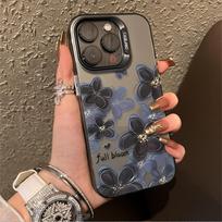 Smudge ink flower Apple 14ProMax mobile phone case iPhone13 Pro premium sense 12/11 matte xr soft 15 apple 15promax