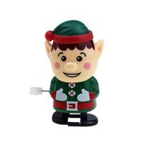 Mini Wind-Up Christmas Toys Funny Elk Santa Snowman Jumping Walking Clockwork Toy Xmas Home Decoration Ornament Party Gifts