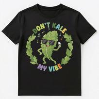 Funny Kale Pun Design For Positive Vibes Lovers Unisex T-shirt Tops Tees Unisex S