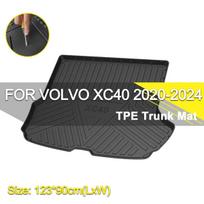 Car Rear Trunk Cover Mat Non-Slip Waterproof Rubber TPE Cargo Liner Accessories For Volvo S60 S80 S90 V40 V60 V90 XC40 XC60 XC90
