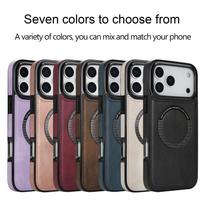 Strong Magnetic Trending New Design Shockproof PU+Leather+TPU Mobile Phone Cases for IPhone&Samsung&Google Phone Case Opp Bag&For iPhone17