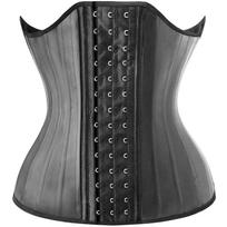Latex Waist Corsets Shapewear Women Waist Trainer Body Shaper 25 Steel Bone Belly Slimming Sheath Colombian Fajas Modeling Strap Xs juoda