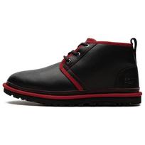 UGG Neumel Leather Round Toe Lace-Up Comfortable Versatile Short Boots Men boots Black 1133777-BSRL 41