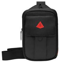 Nike Fabric Crossbody Fanny Pack, Sling Bag Unisex Black Casual DH7158-010 juoda