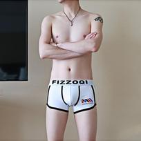 Men's Spring and Summer New Sex Appeal Cotton Breathable Sweat Absorbing Flat Angle Underwear M