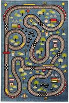 Vaikiškas kilimas KINDER BLUE, 180 x 120 cm, 50% akrilo, 50% poliesterio