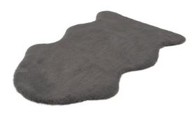 Dirbtinio kailio kilimas ART LIVING FLUFFY RABBIT, 90 x 60 cm, t. pilkos sp., 100% poliesterio