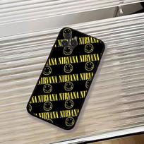 N-Nirvana Rock Band Luxury Phone Case For iPhone 17,16,15,14,13,12,11 Plus,Pro Max,XS,Soft Black Cover iPhone11ProMax