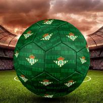 Real Betis Balompié Indoor Soccer Ball Size 5 Colorful All Ages Machine Stitched PVC Competition Ready Durable High-Bounce